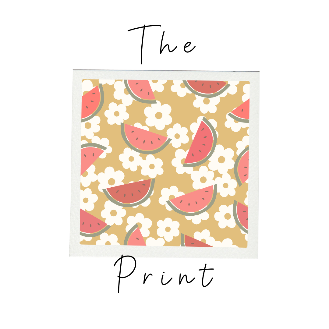 Floral Watermelon T-Shirt Bubble (FINAL SALE)