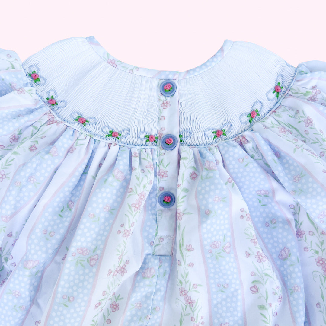 Blue Floral Big Sister Dress