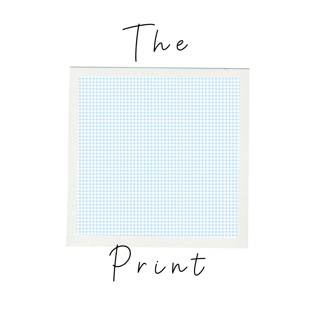 Light Blue Gingham Premium Zipper Romper
