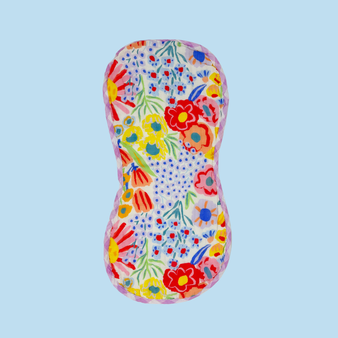 Louie Floral Muslin Burp Cloth