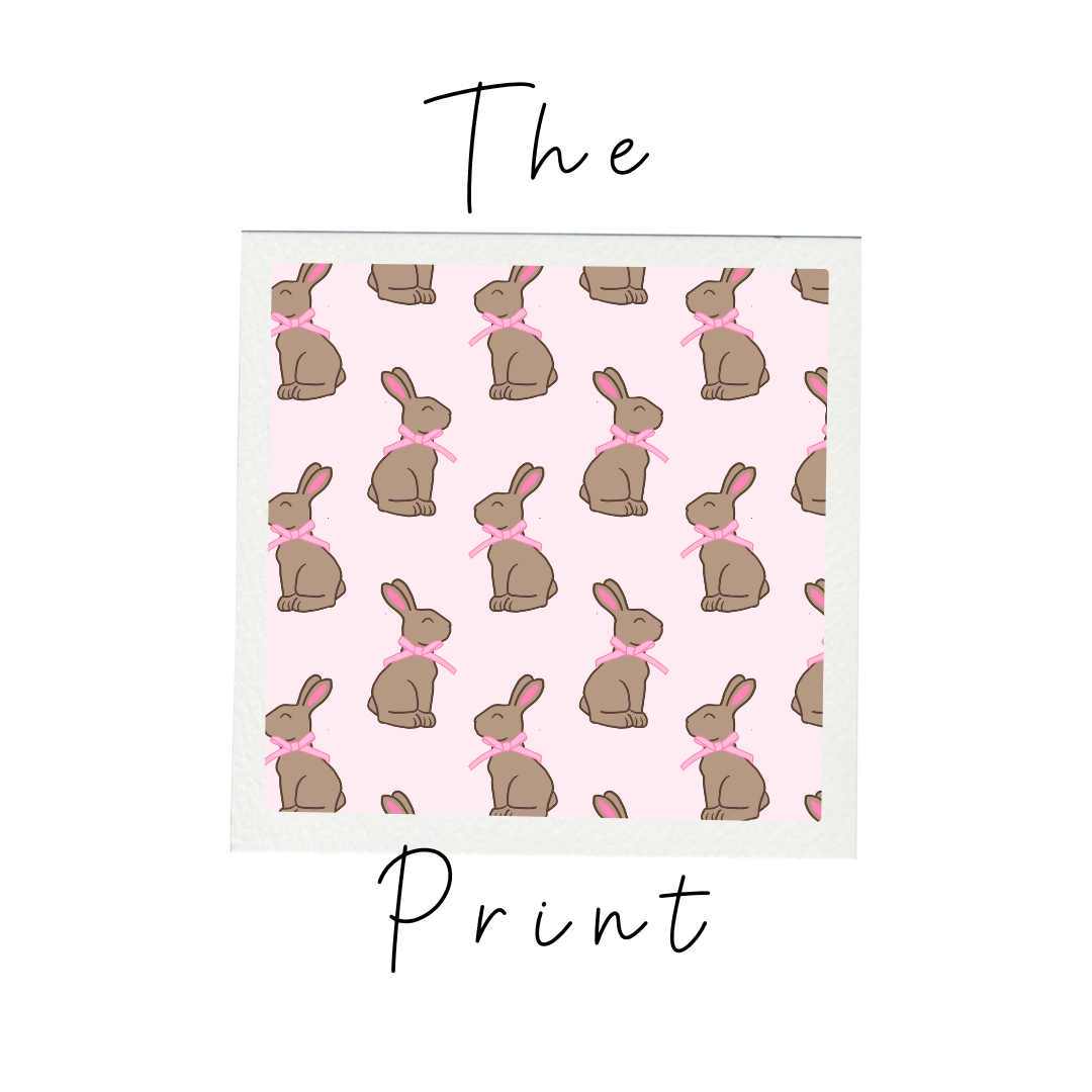 Pink Chocolate Bunny Premium Ruffle Romper (FINAL SALE)