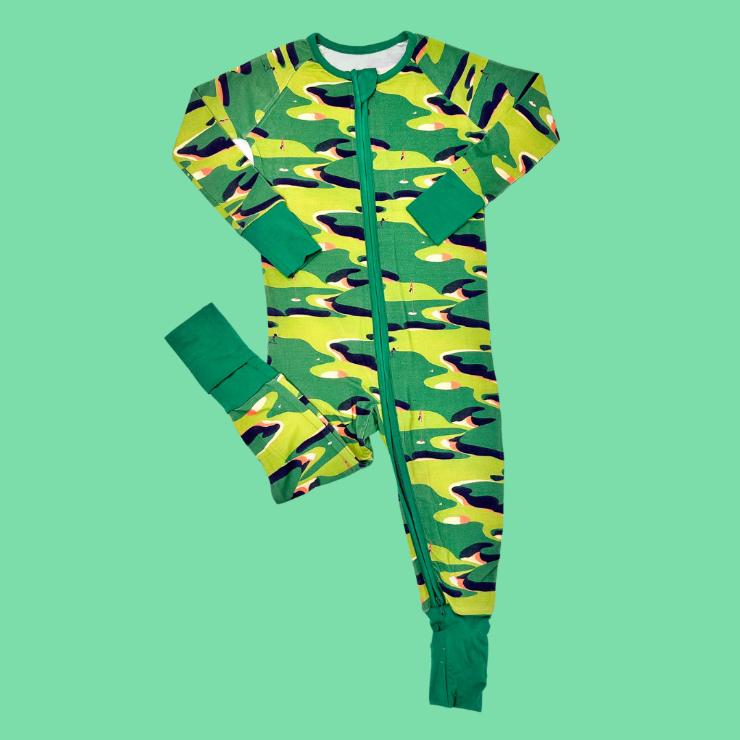 Golf Camo Premium Zipper Romper