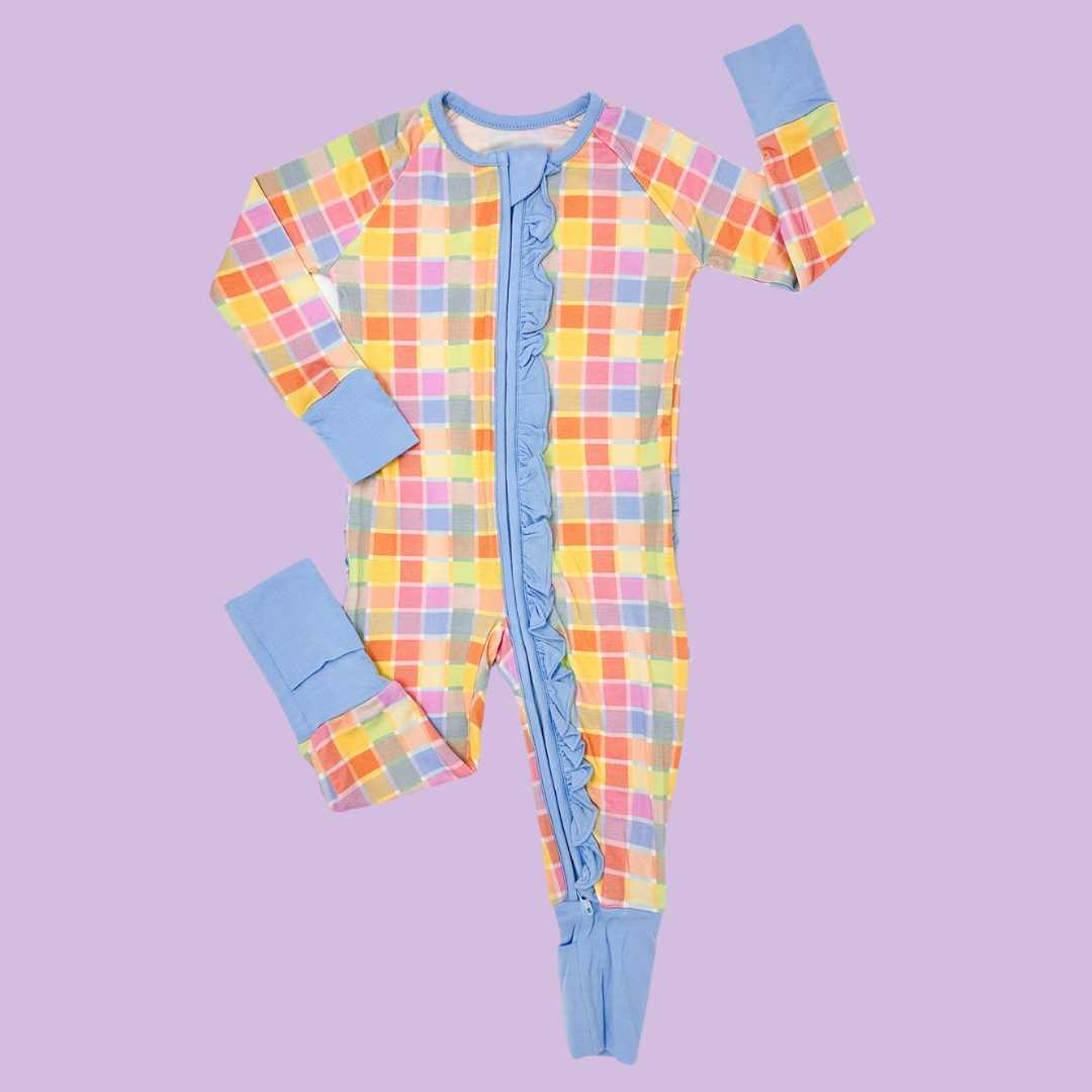 Watercolor Premium Ruffle Romper (FINAL SALE)