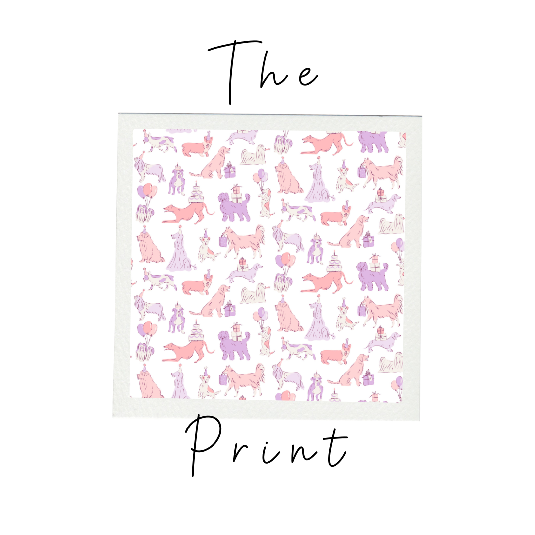 Pink Party Dog Premium PJ Set (FINAL SALE)