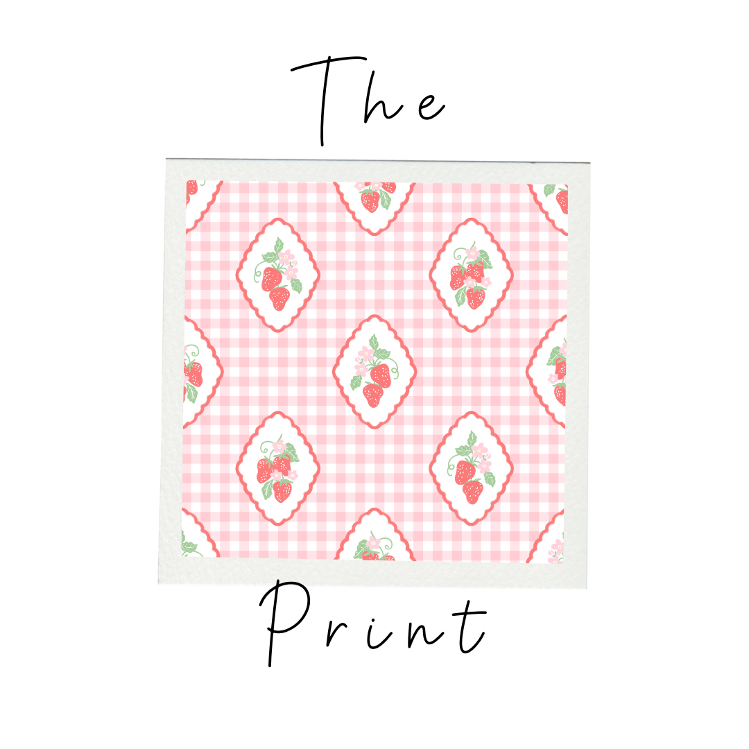 Checkered Strawberry Premium PJ Set (FINAL SALE)