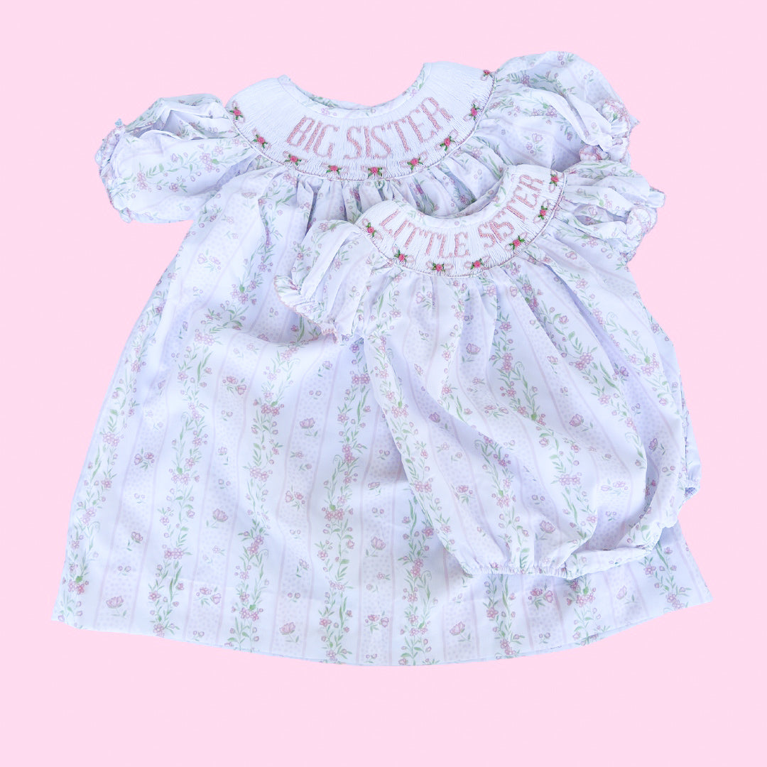 Pink Floral Little Sister Bubble