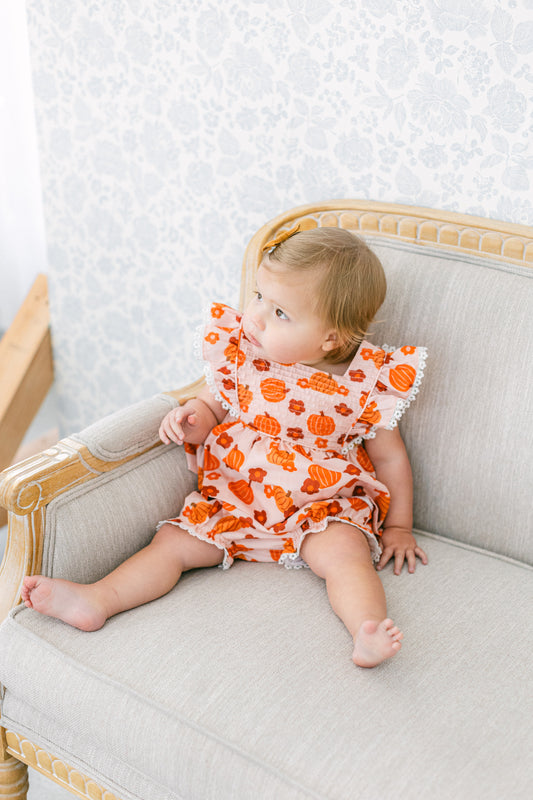 Autumn Pumpkin Diaper Cover Set