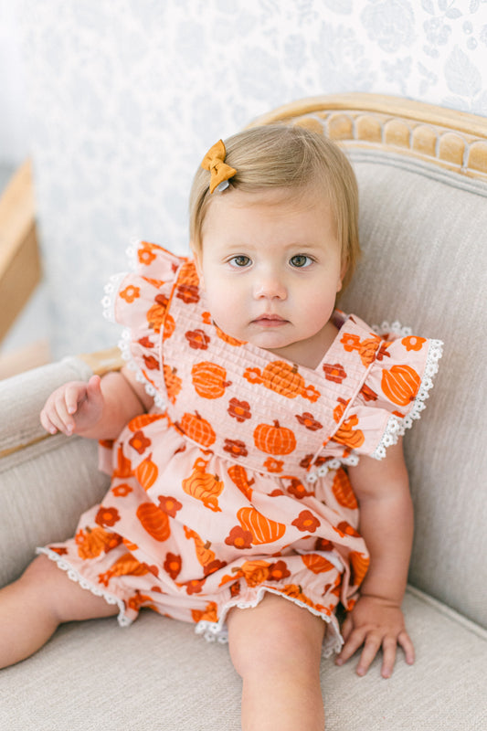 Autumn Pumpkin Diaper Cover Set