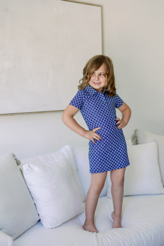 Sterling Block Print Polo Dress