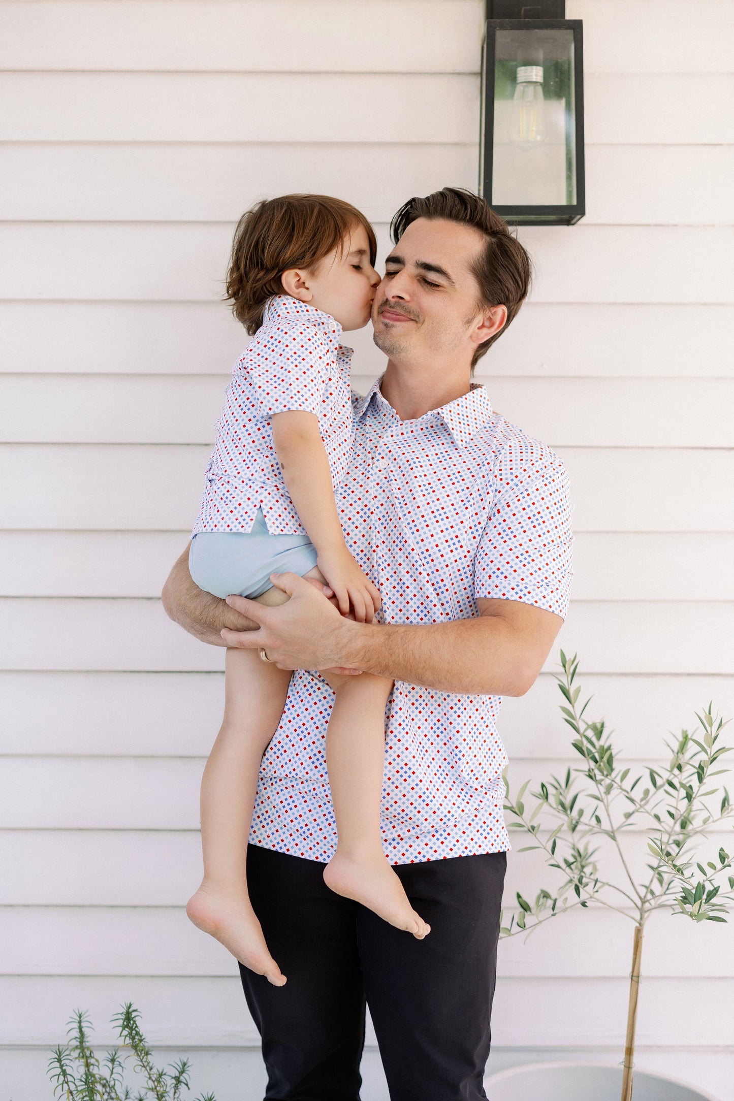 Red, White and Blue Diamond Men's Polo (FINAL SALE)