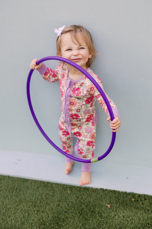 Tropical Premium Ruffle Romper (FINAL SALE)