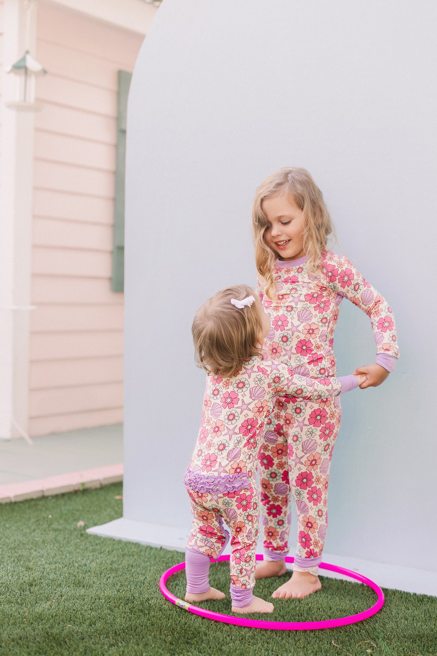 Tropical Premium Ruffle Romper