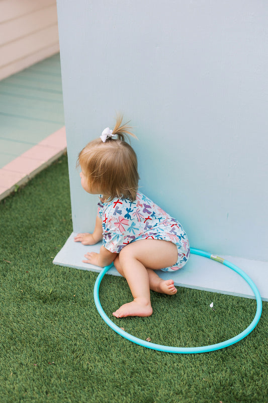 Blue Patriotic Bows T-Shirt Bubble (FINAL SALE)