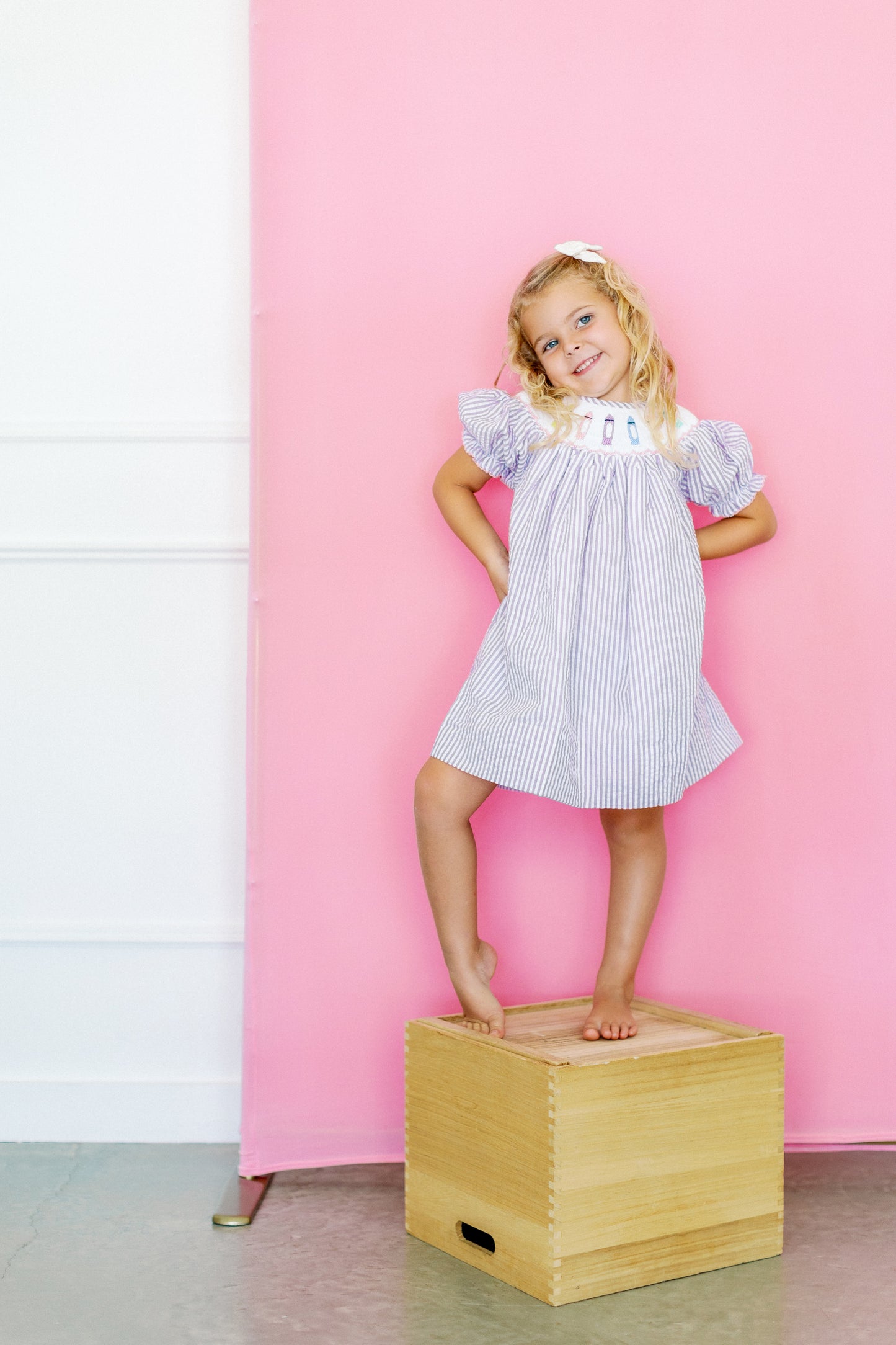 Purple Crayon Dress (FINAL SALE)
