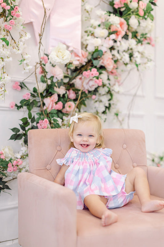 Check Bunny Diaper Set Cover (FINAL SALE)