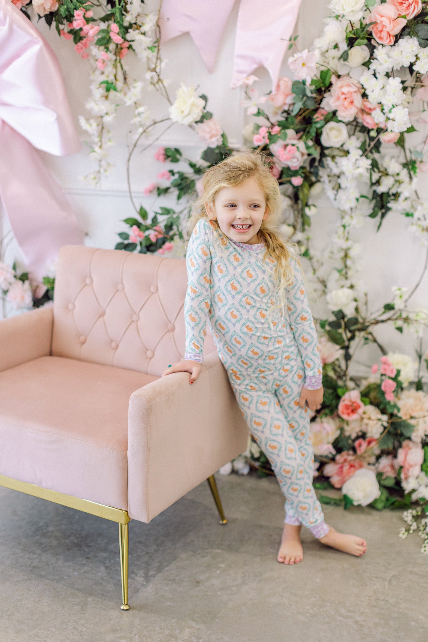 Floral Bunny Premium PJ Set (FINAL SALE)