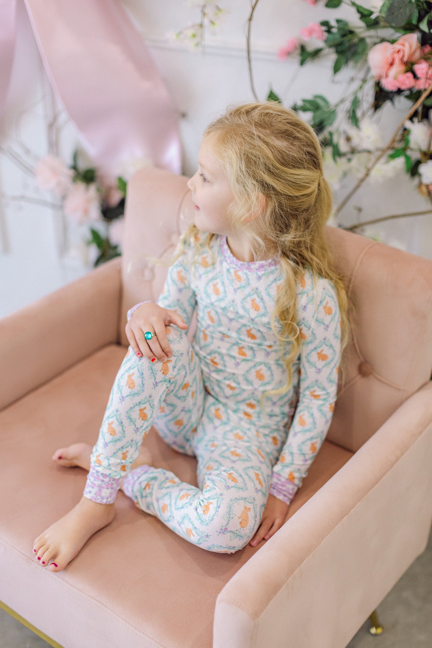 Floral Bunny Premium PJ Set (FINAL SALE)