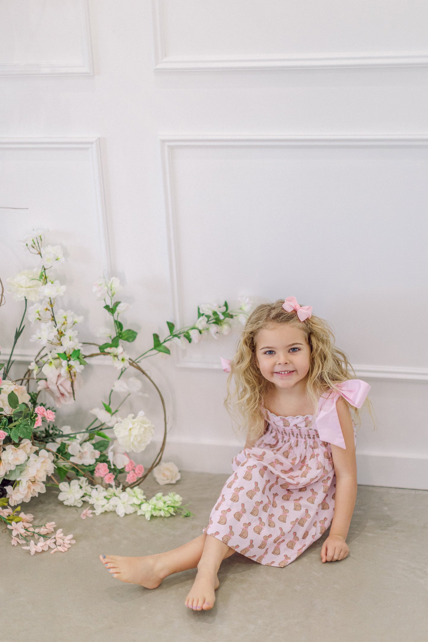 Pink Chocolate Bunny Dress (FINAL SALE)