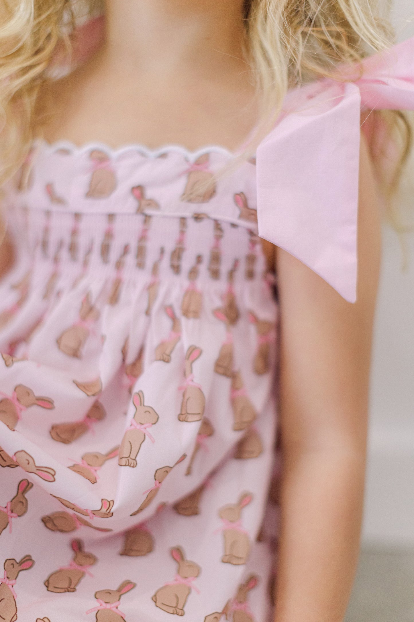 Pink Chocolate Bunny Dress (FINAL SALE)