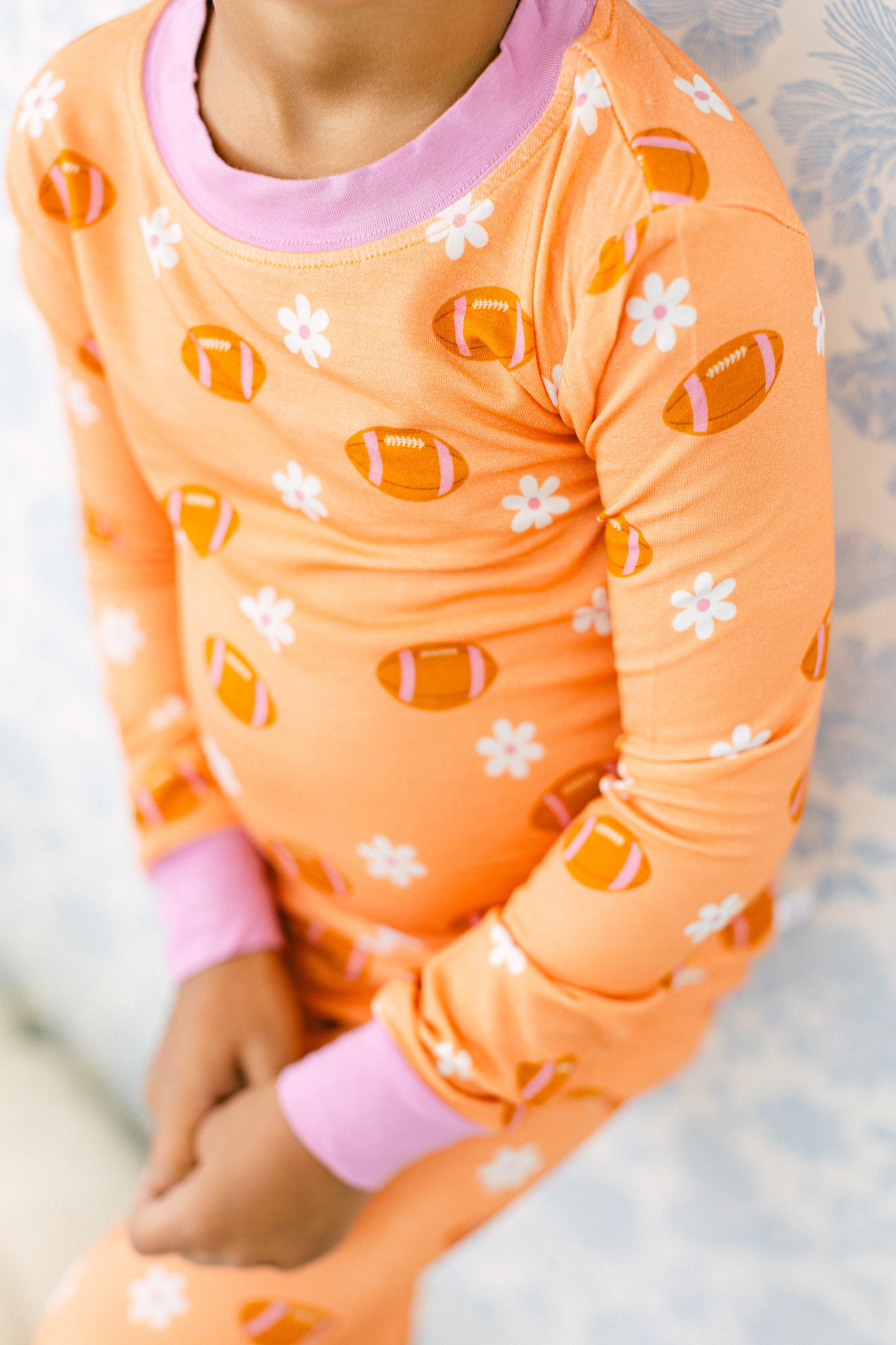 Floral Football Premium PJ Set (FINAL SALE)