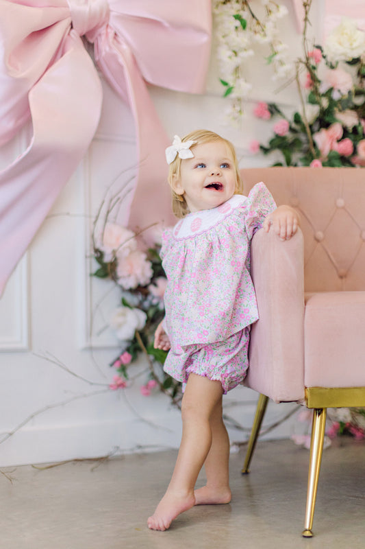 Floral Egg Diaper Cover Set (FINAL SALE)