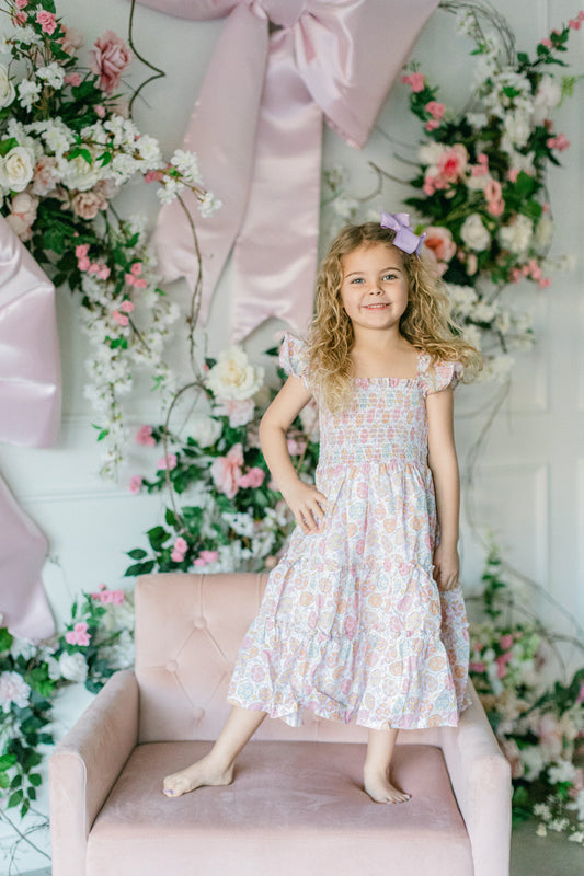 Floral Easter Egg Dress (FINAL SALE)