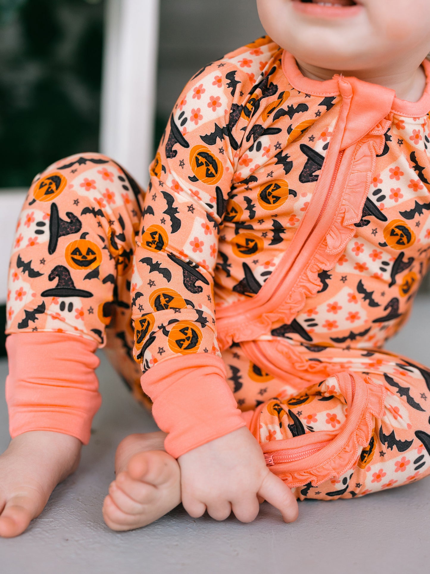 Ghoulie Girl Premium Ruffle Romper