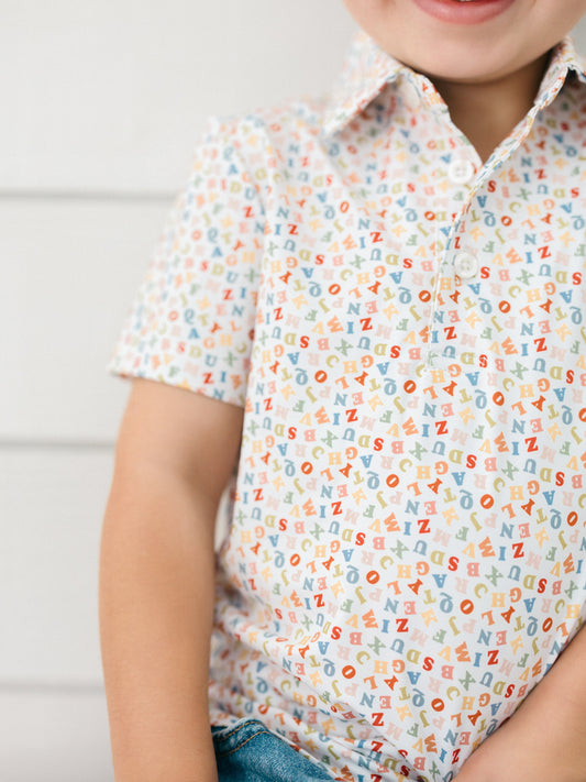 Alphabet Boys' Polo