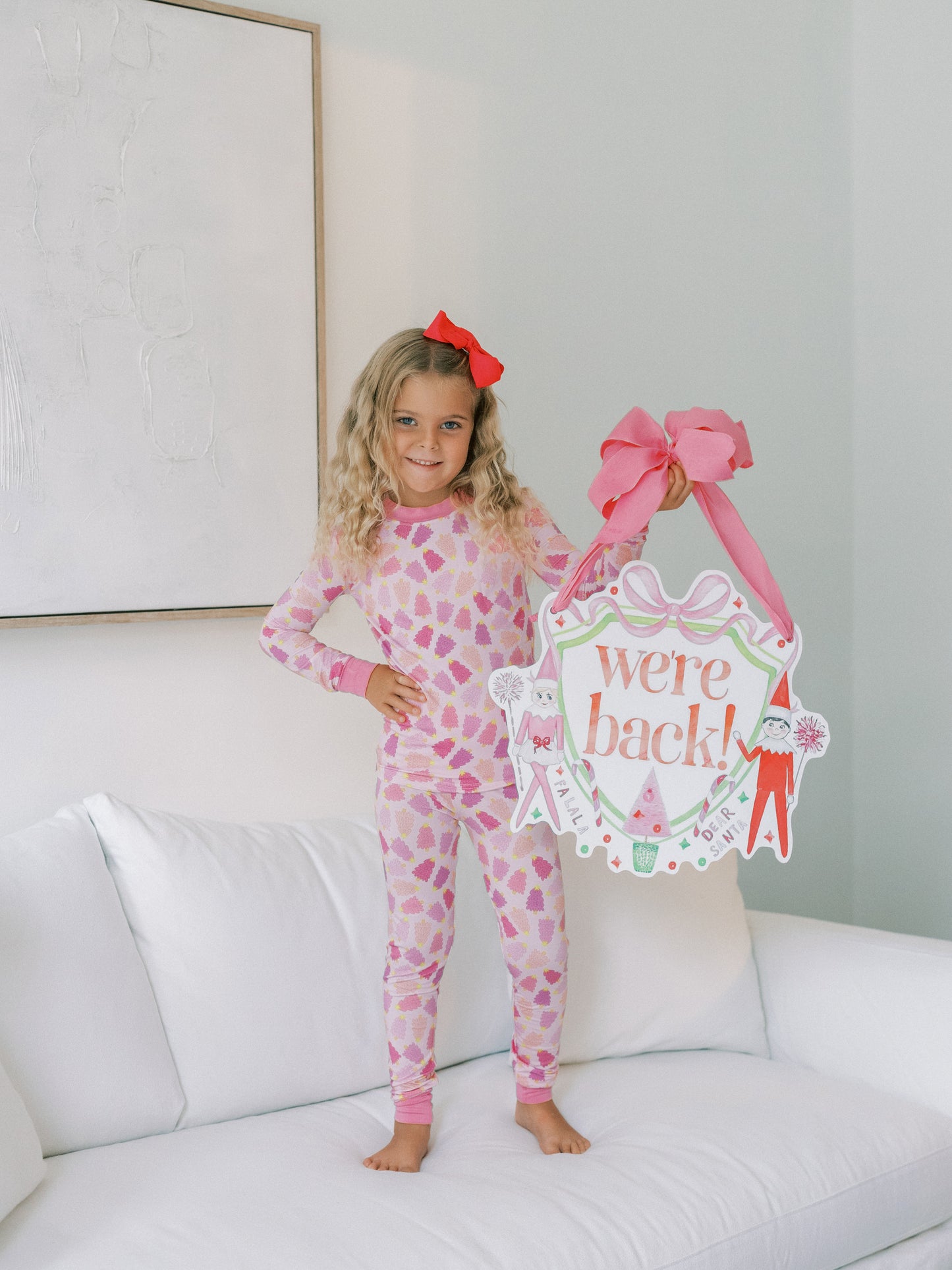 Purple Christmas Tree Premium PJ Set