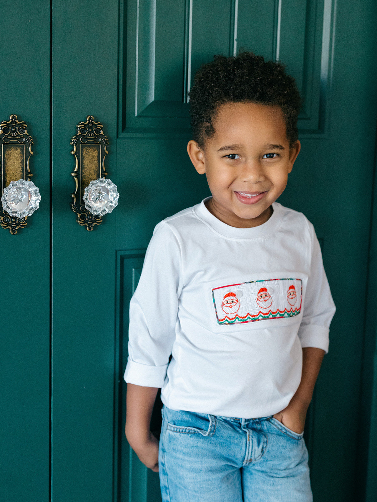 Smocked Santa T-Shirt