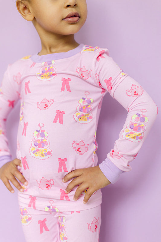 Tea Party Premium PJ Set (FINAL SALE)