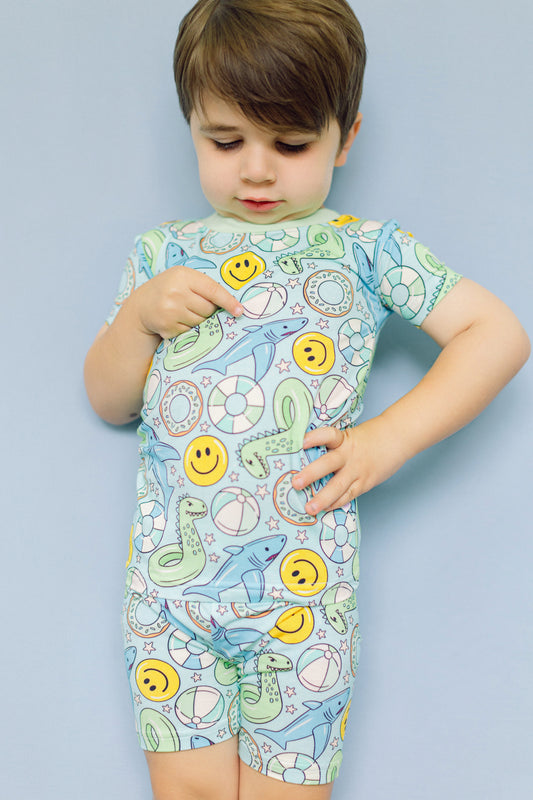 Pool Day Premium Short PJ Set (FINAL SALE)