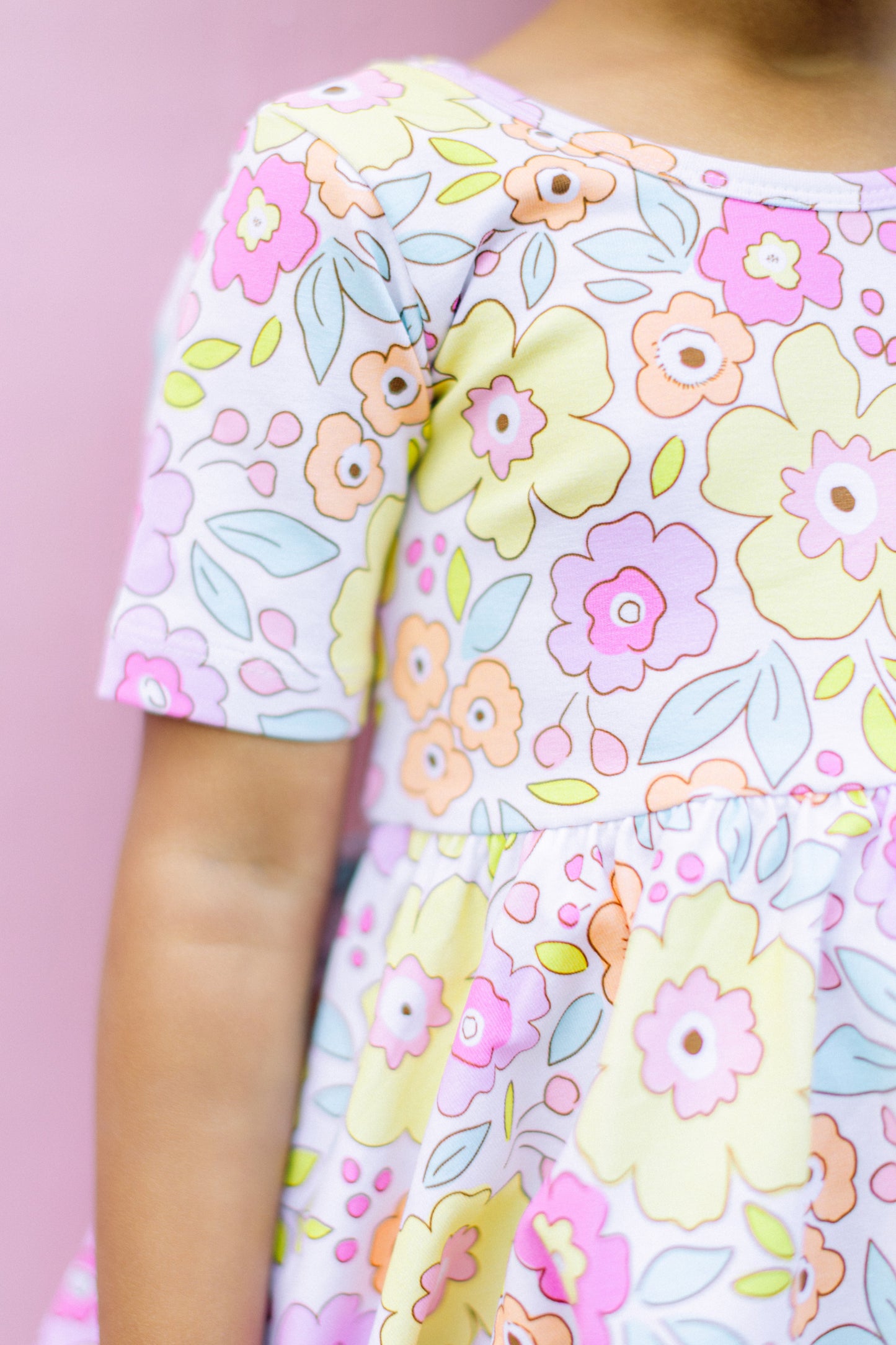 Yellow Floral Twirl Dress (FINAL SALE)