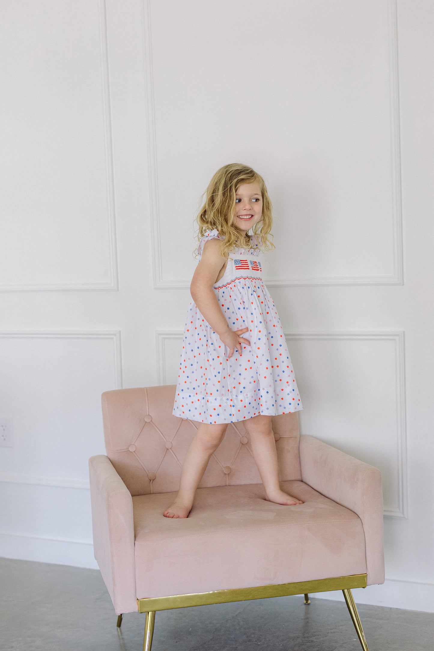 Polka Dot Flag Dress (FINAL SALE)