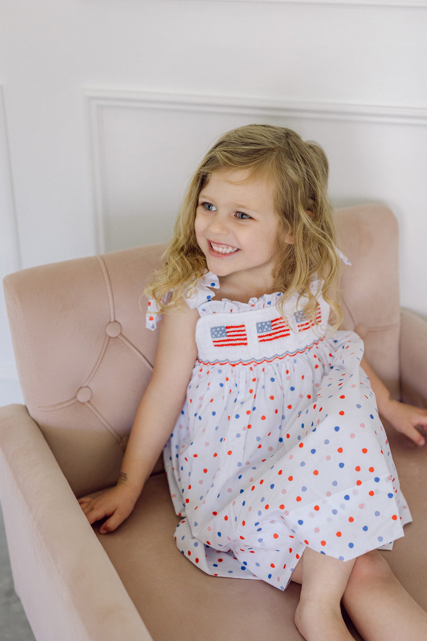Polka Dot Flag Dress (FINAL SALE)