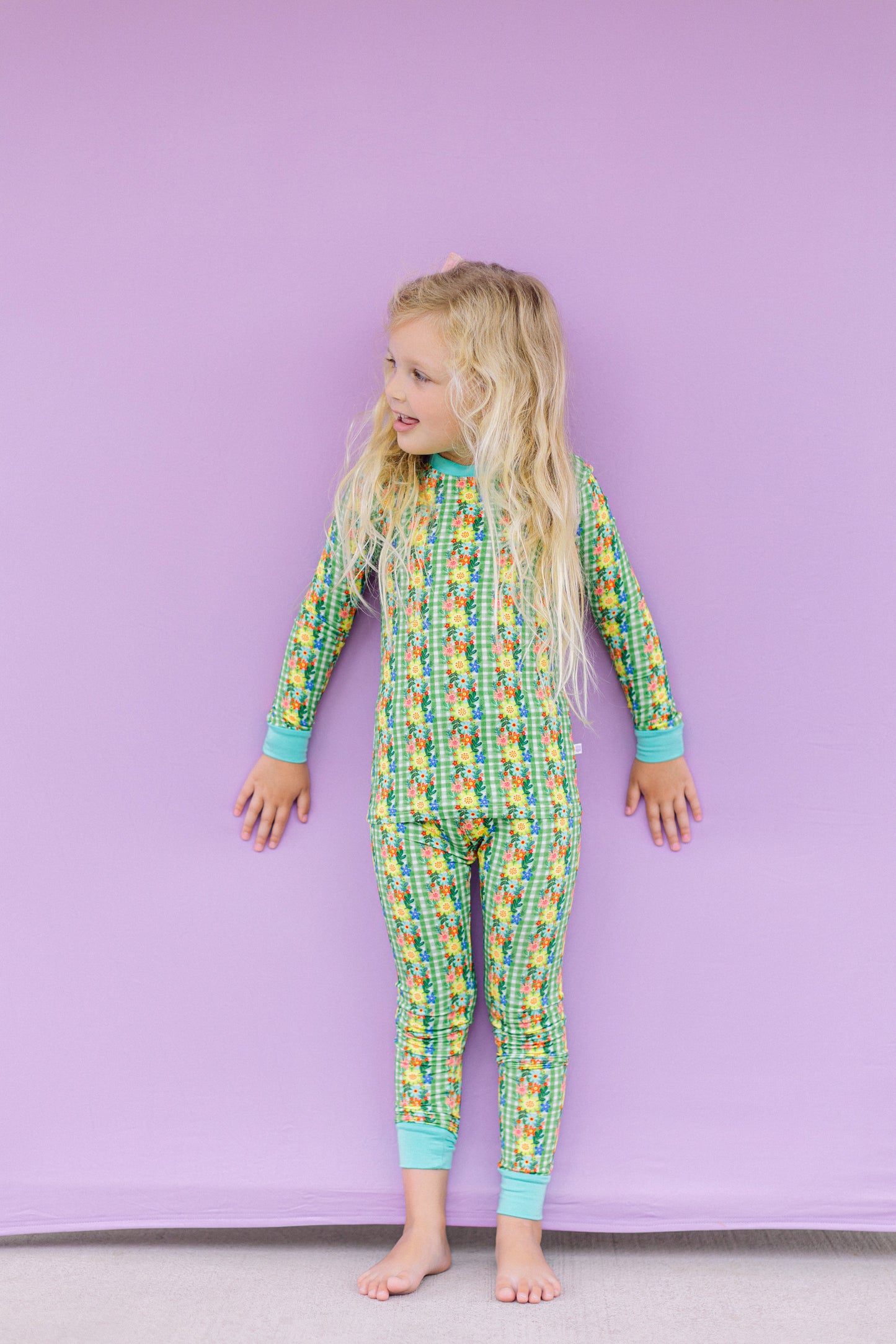 Green Floral Premium PJ Set