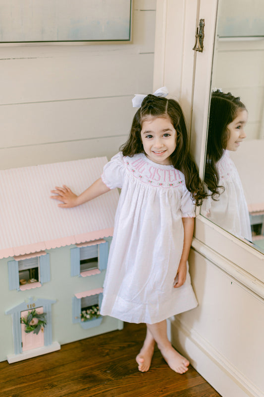 Pink Big Sister Dress- New Fabric (see description for details)