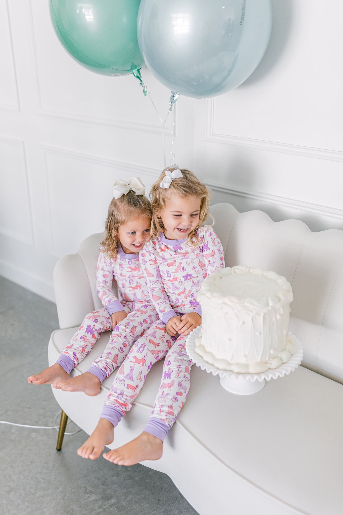 Pink Party Dog Premium PJ Set (FINAL SALE)