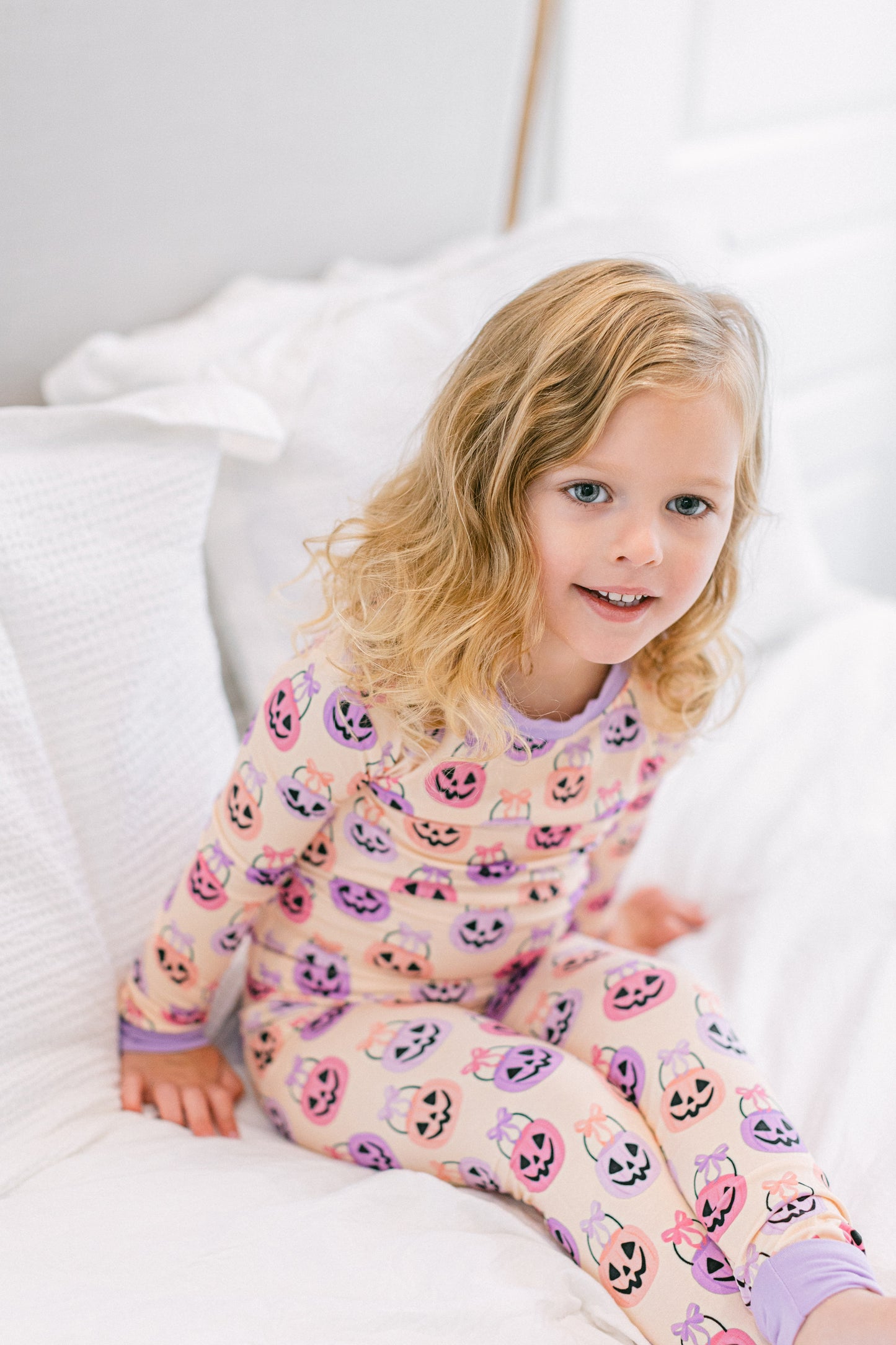 Pink Halloween Bucket Premium PJ Set