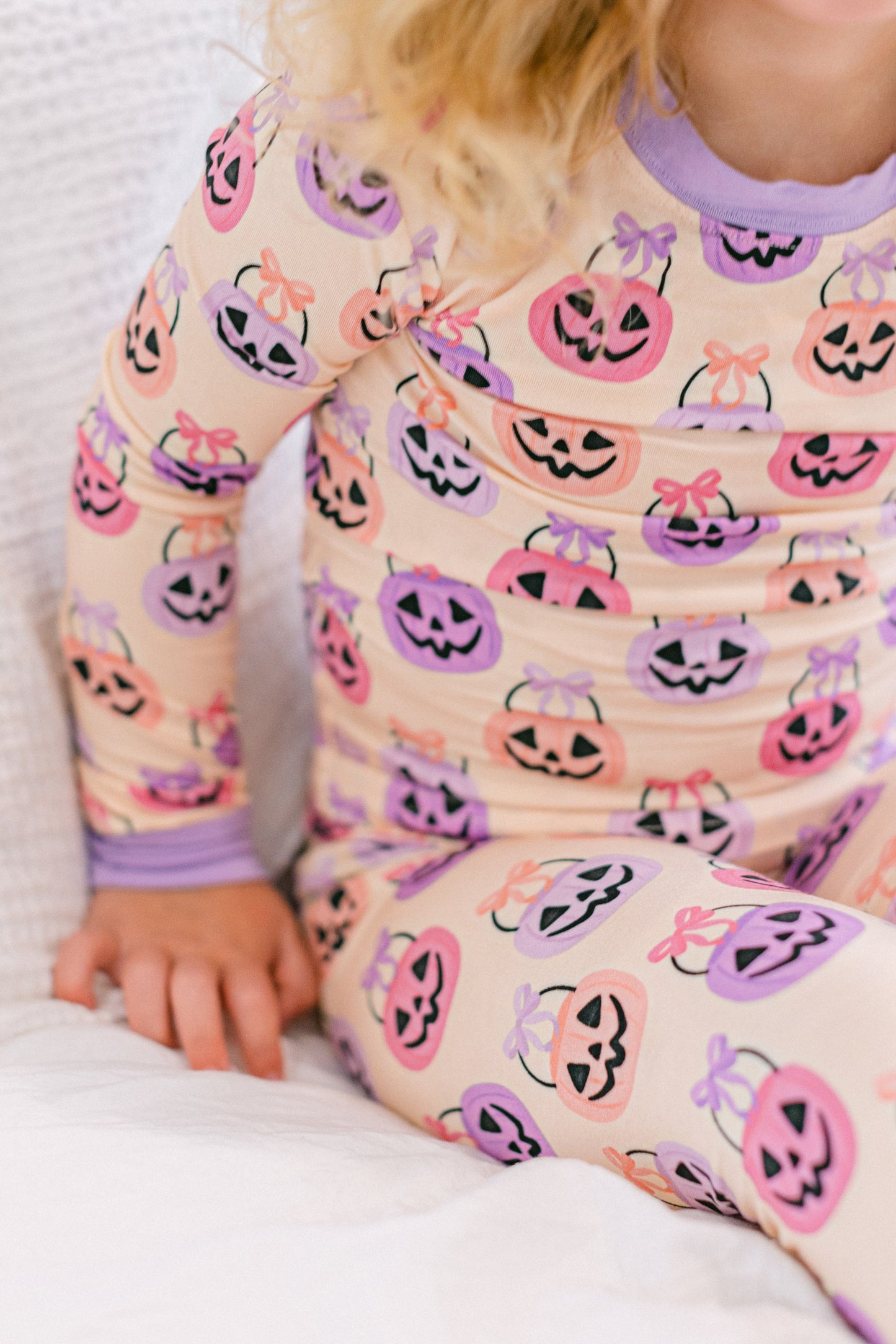 Pink Halloween Bucket Premium PJ Set
