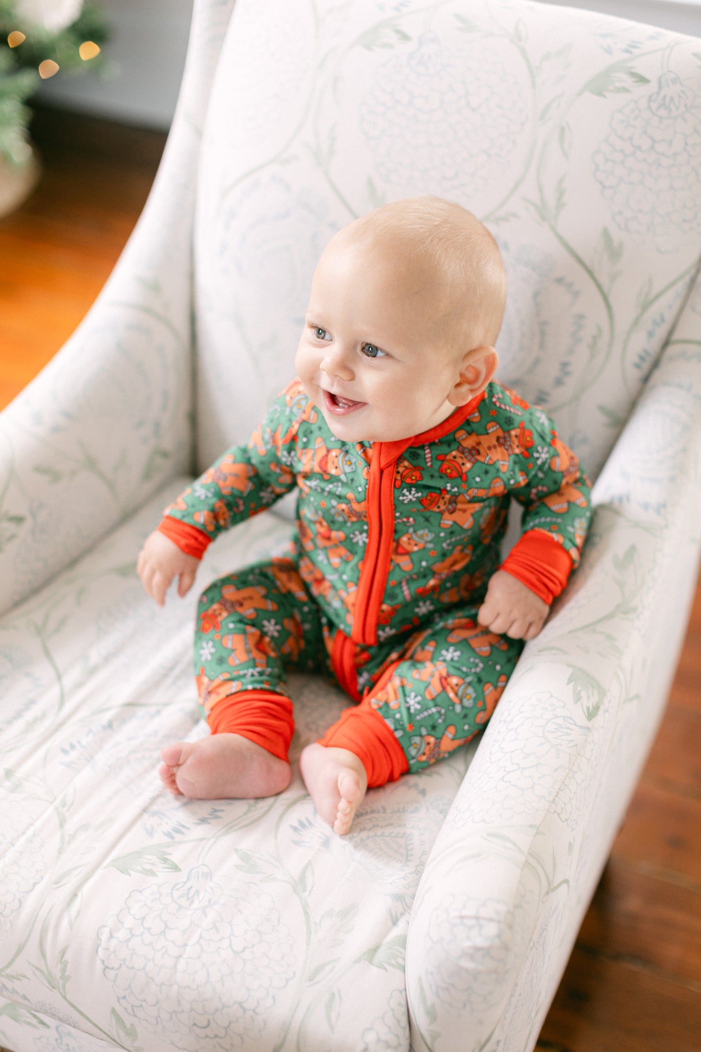 Cowboy Gingerbread Premium Zipper Romper