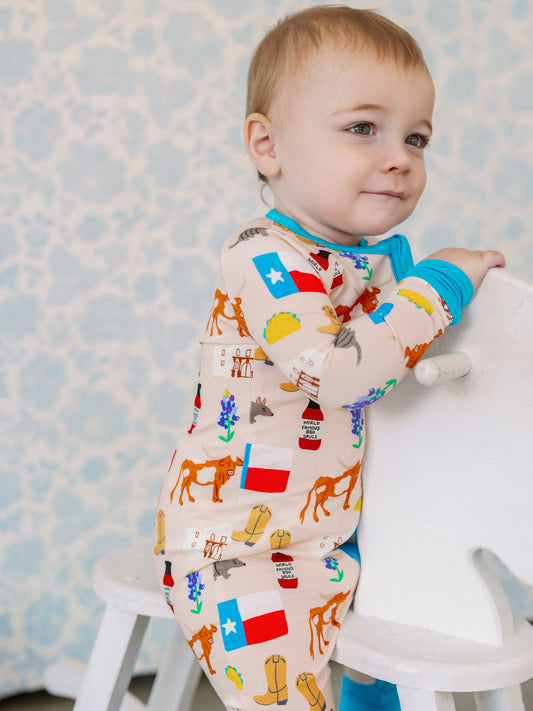 Texas Forever Zipper Romper