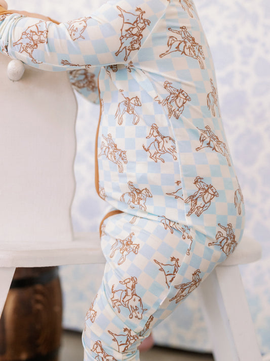 Cowboy Zipper Romper