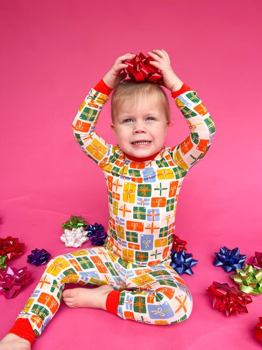 Gift Wrap PJ Set (FINAL SALE)