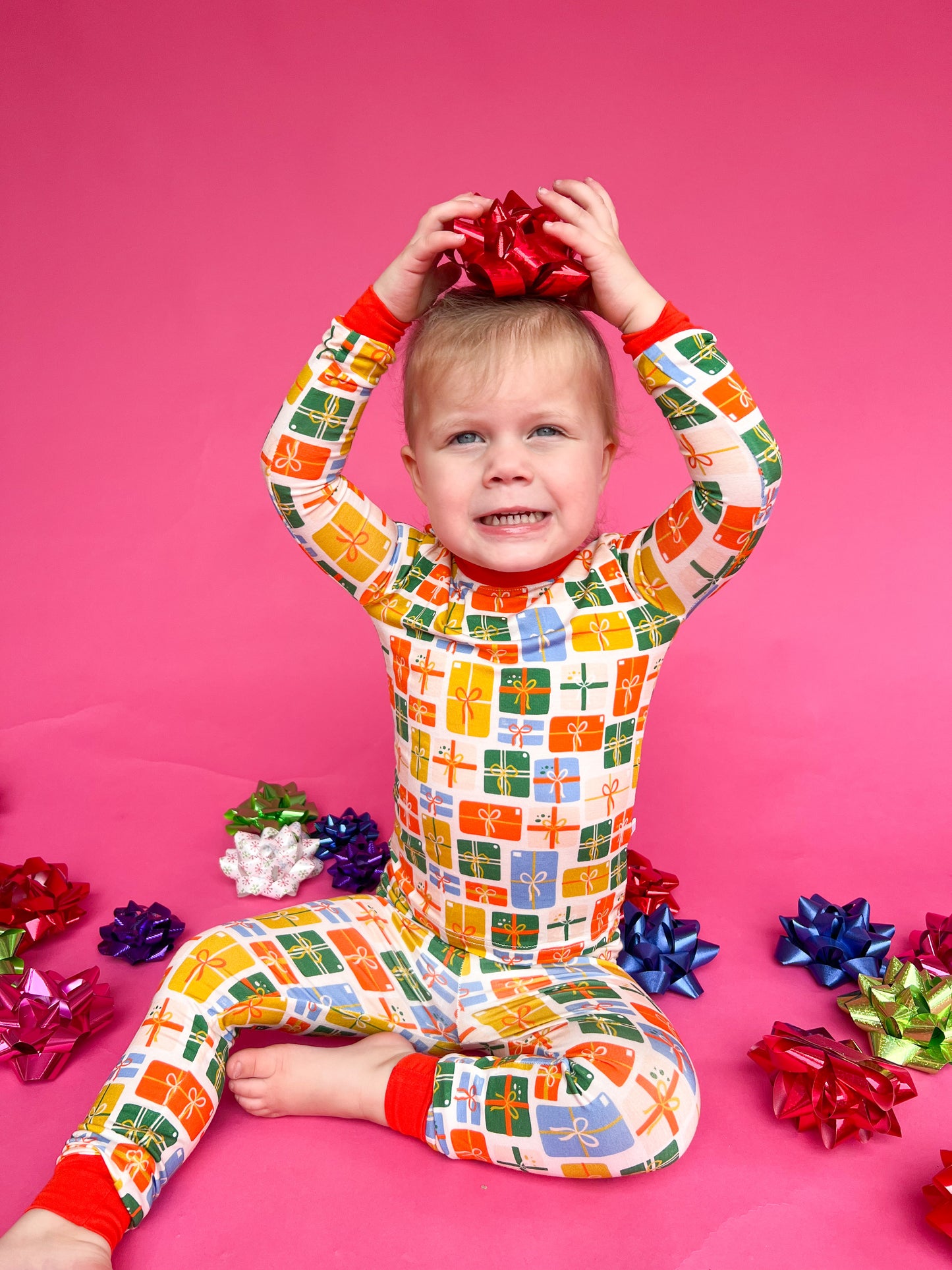 Gift Wrap PJ Set (FINAL SALE)