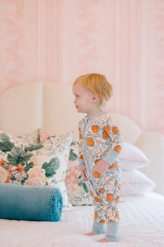 Home Run Zipper Romper