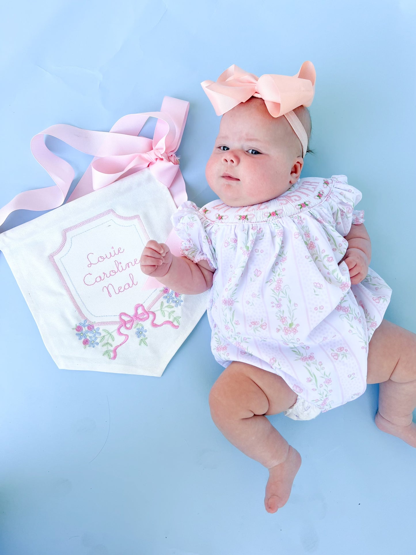 Pink Floral Little Sister Bubble