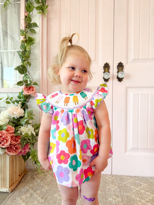 Popsicle Smocked Diaper Cover Set