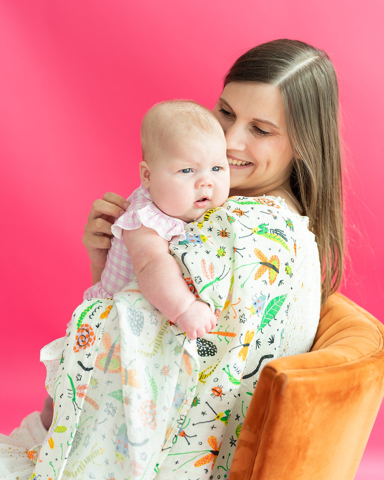 Cutie Crawlers Muslin Swaddle (FINAL SALE)
