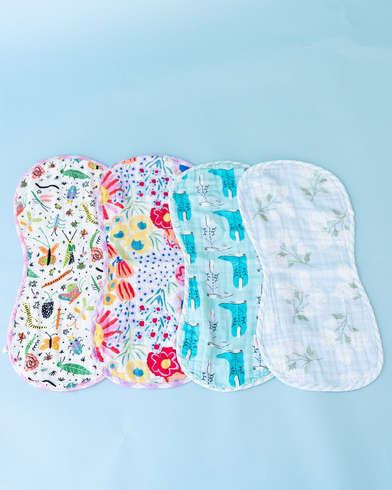 Louie Floral Muslin Burp Cloth